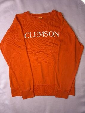Pressbox- Clemson Orange Crewneck Sweatshirt - Size M - 100% Cotton